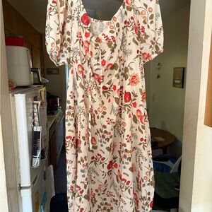 Floral Puff Sleeve Dress